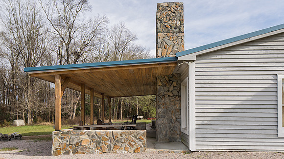 Covered Porch | Cypress siding