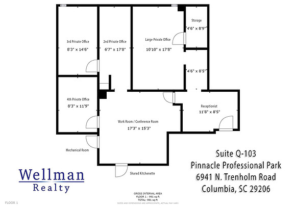 Floor Plan - Suite Q-103
