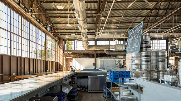 Hunter-Gatherer Brewery at the Curtiss-Wright Hangar