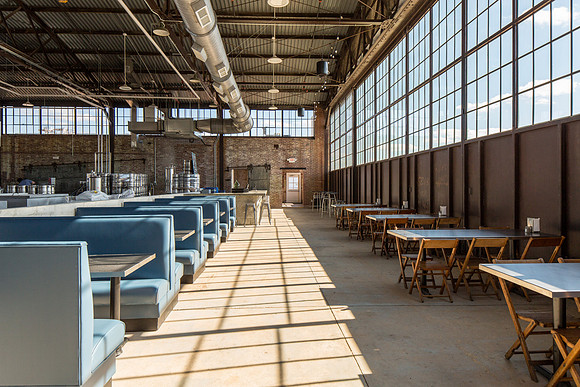 Hunter-Gatherer Brewery at the Curtiss-Wright Hangar
