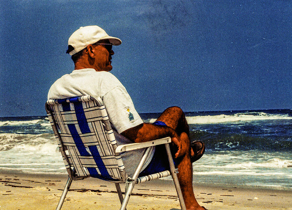 Dad at the beach