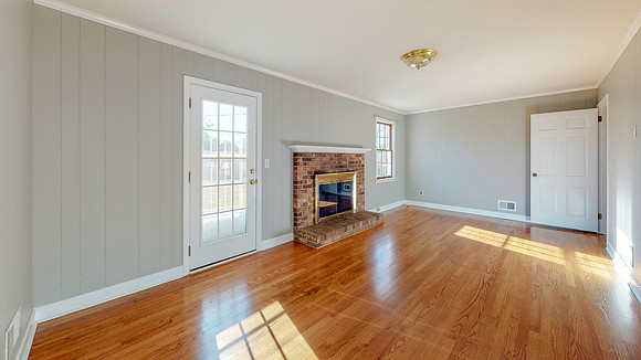 Den with Fireplace